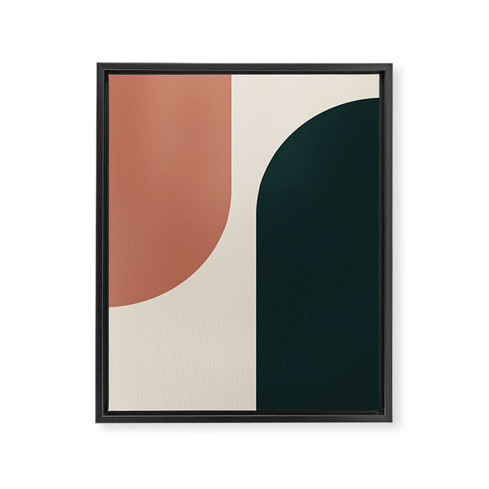 Modern Minimal Arch Abstract LXXXII Framed Canvas Print Gallery Image 1