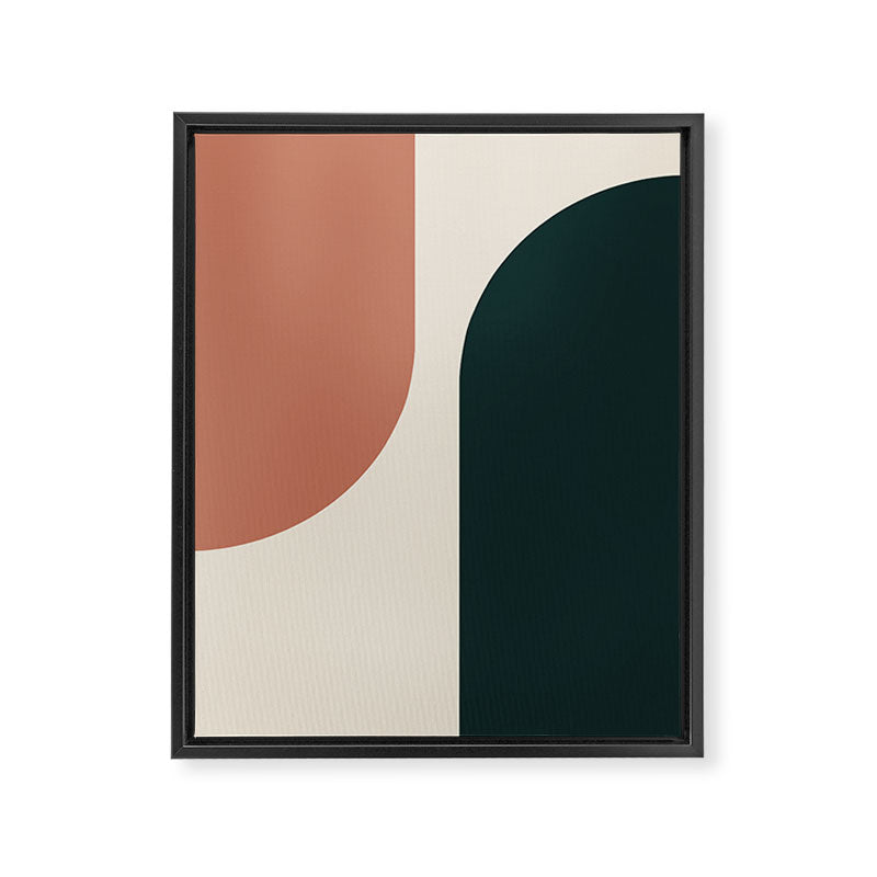 Modern Minimal Arch Abstract LXXXII Framed Canvas Print Gallery Image 6