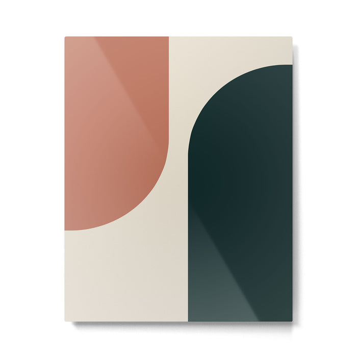 Modern Minimal Arch Abstract LXXXII Metal Print Gallery Image 1
