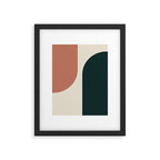 Modern Minimal Arch Abstract LXXXII Framed Art Print Gallery Image 5