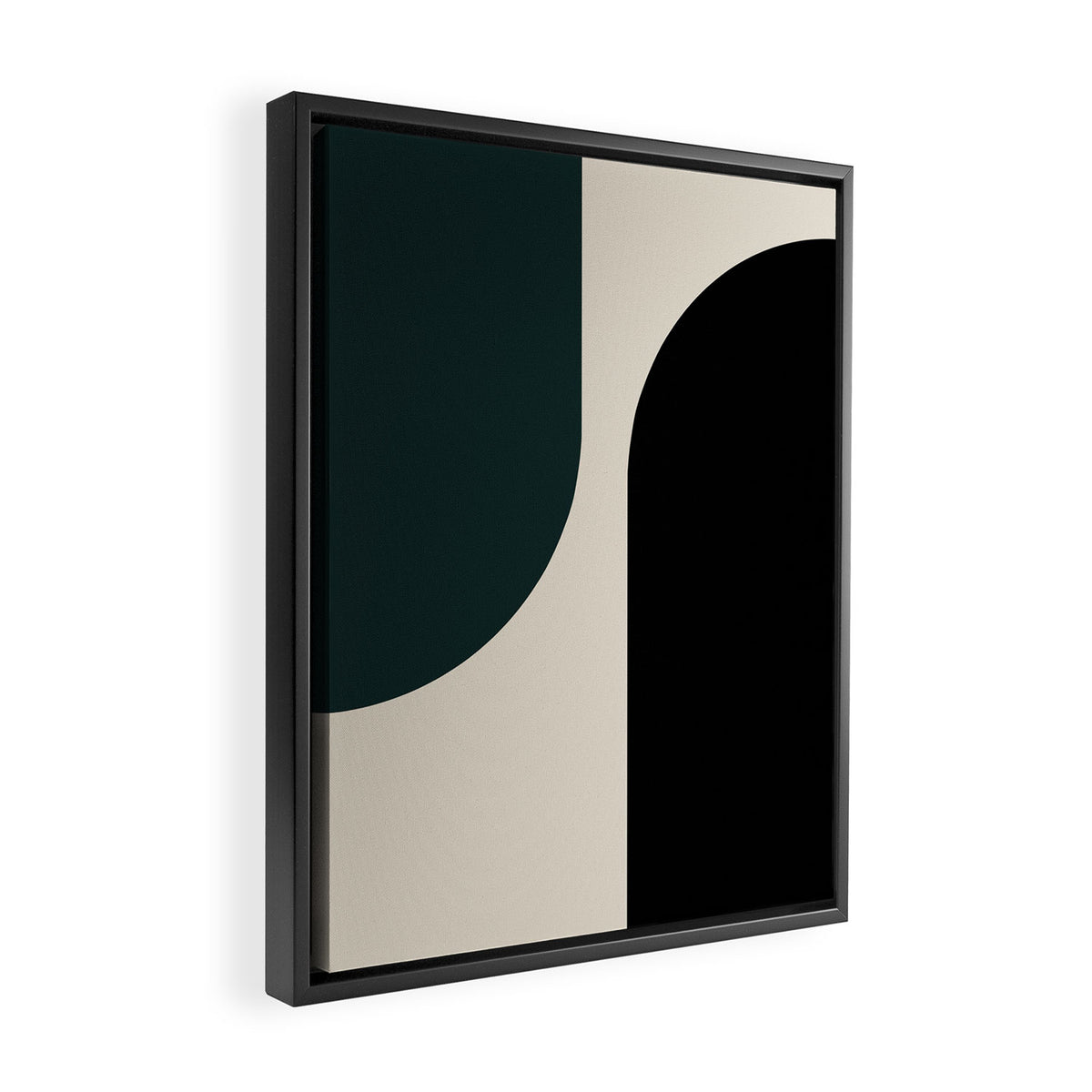 Modern Minimal Arch Abstract LXXXIV Framed Canvas Print Gallery Image 2