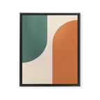 Modern Minimal Arch Abstract LXXXIX Framed Canvas Print Gallery Image 6
