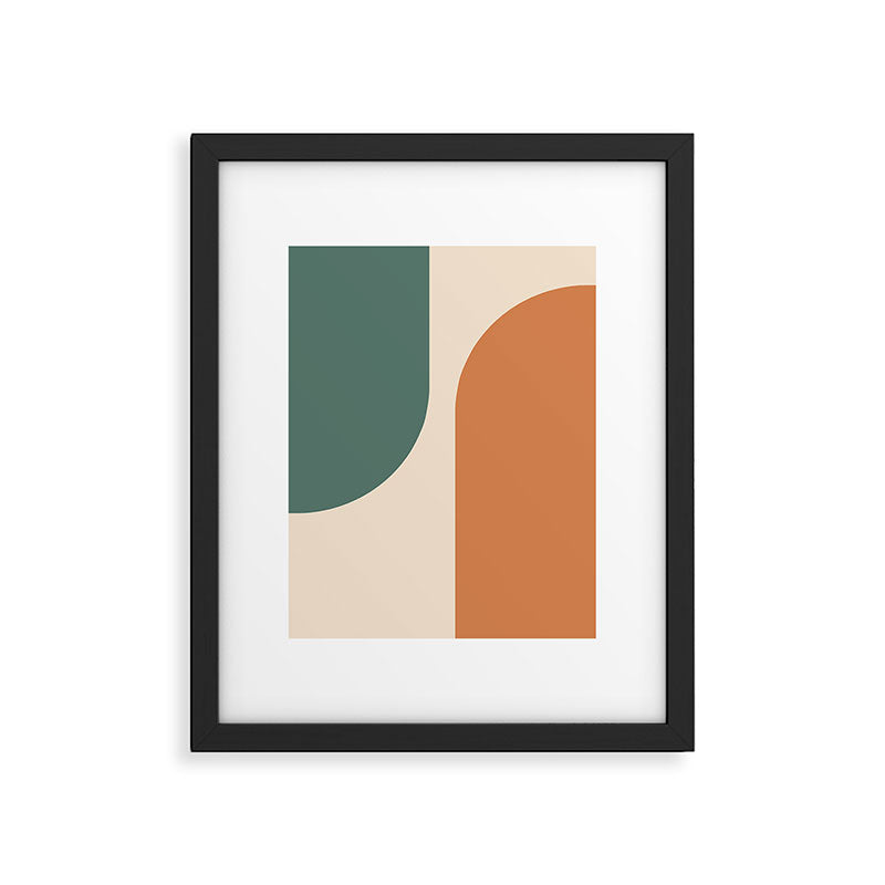 Modern Minimal Arch Abstract LXXXIX Framed Art Print Gallery Image 5