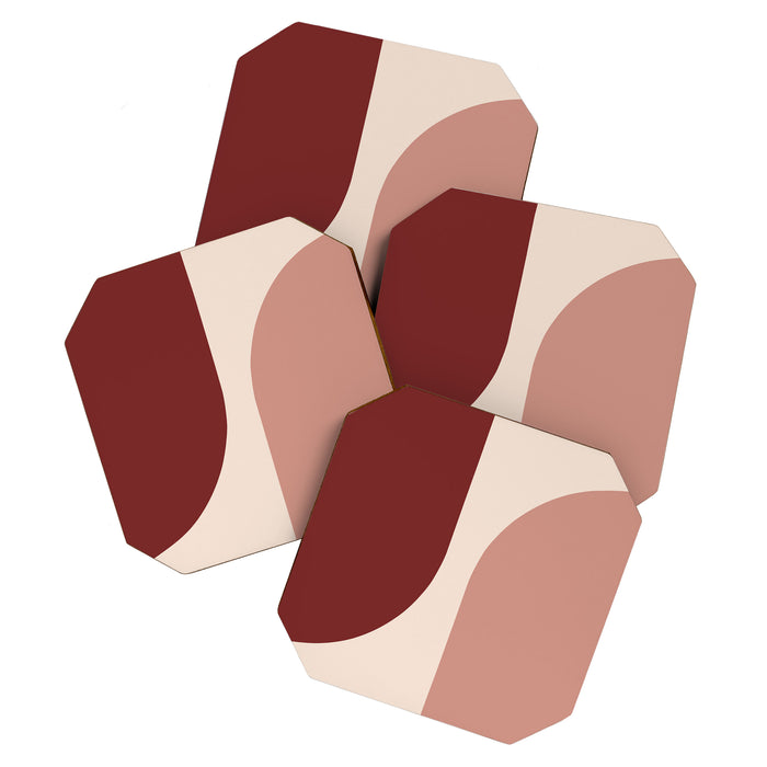 Modern Minimal Arch Abstract LXXXV Coaster Gallery Image 1