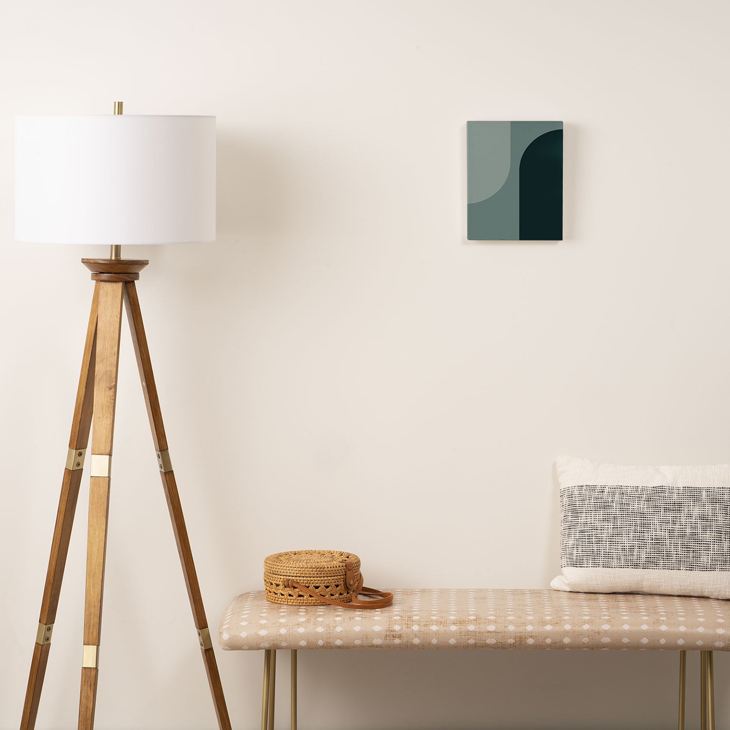 Modern Minimal Arch Abstract X Canvas Print Gallery Image 2