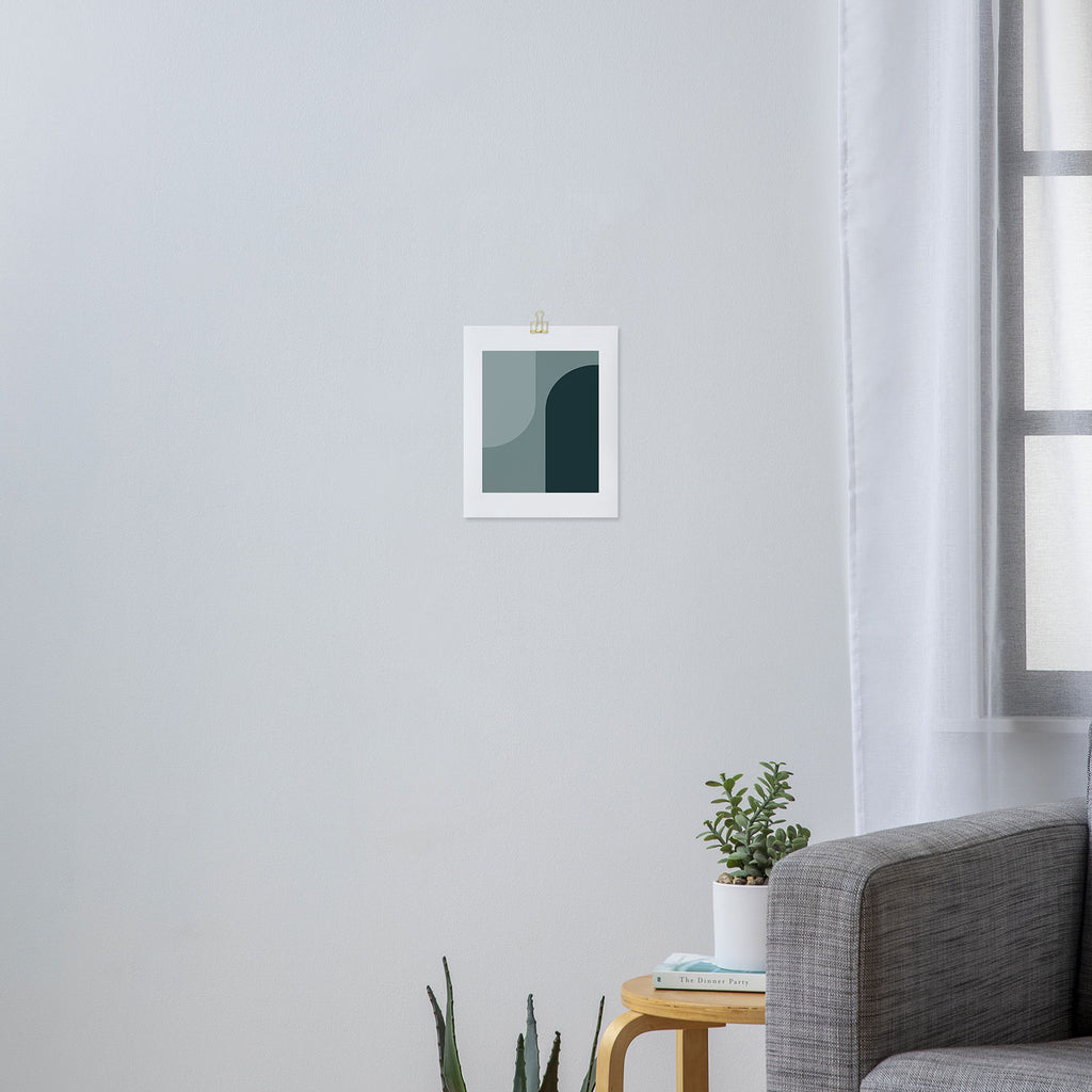 Modern Minimal Arch Abstract X Art Print Gallery Image 3