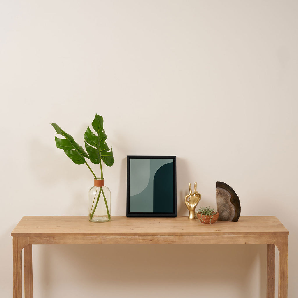 Modern Minimal Arch Abstract X Framed Canvas Print Gallery Image 4