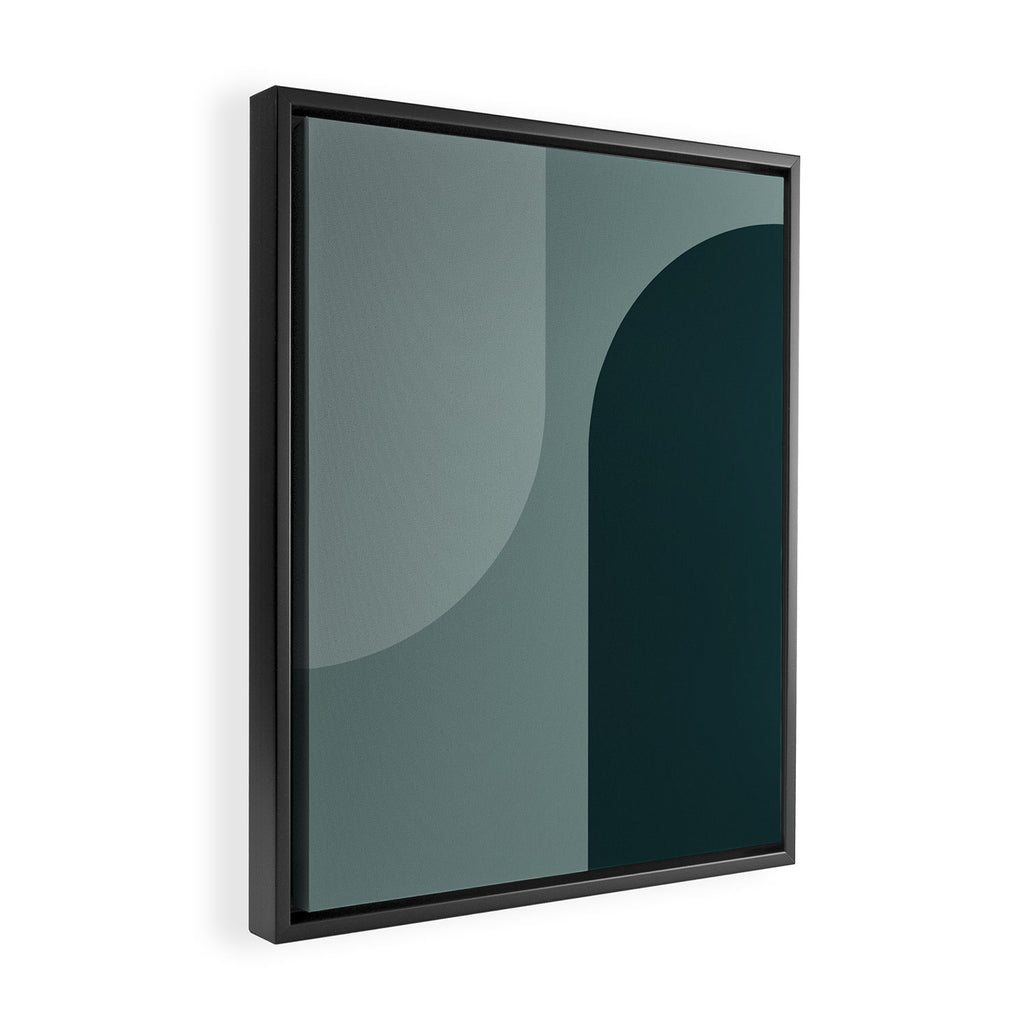 Modern Minimal Arch Abstract X Framed Canvas Print Gallery Image 2