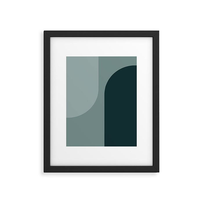 Modern Minimal Arch Abstract X Framed Art Print Gallery Image 1