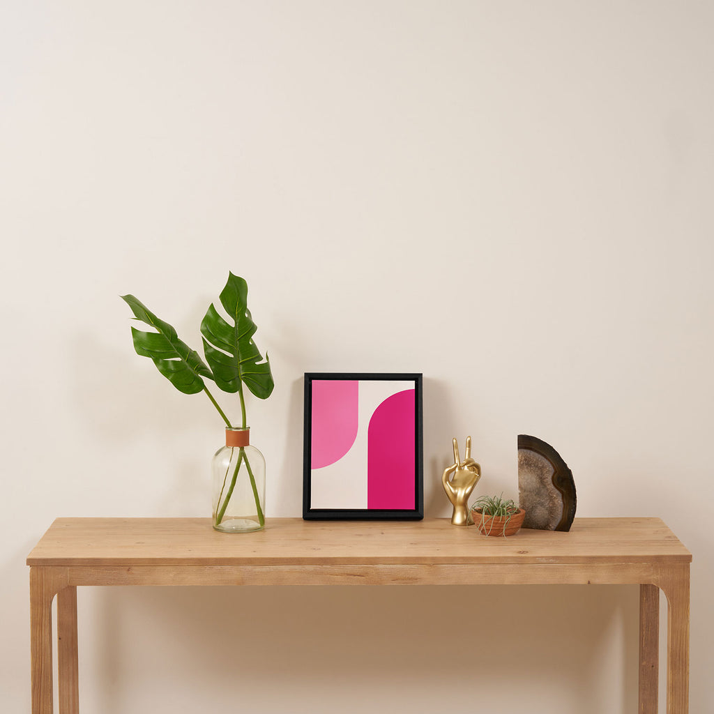 Modern Minimal Arch Abstract XCIII Framed Canvas Print Gallery Image 4