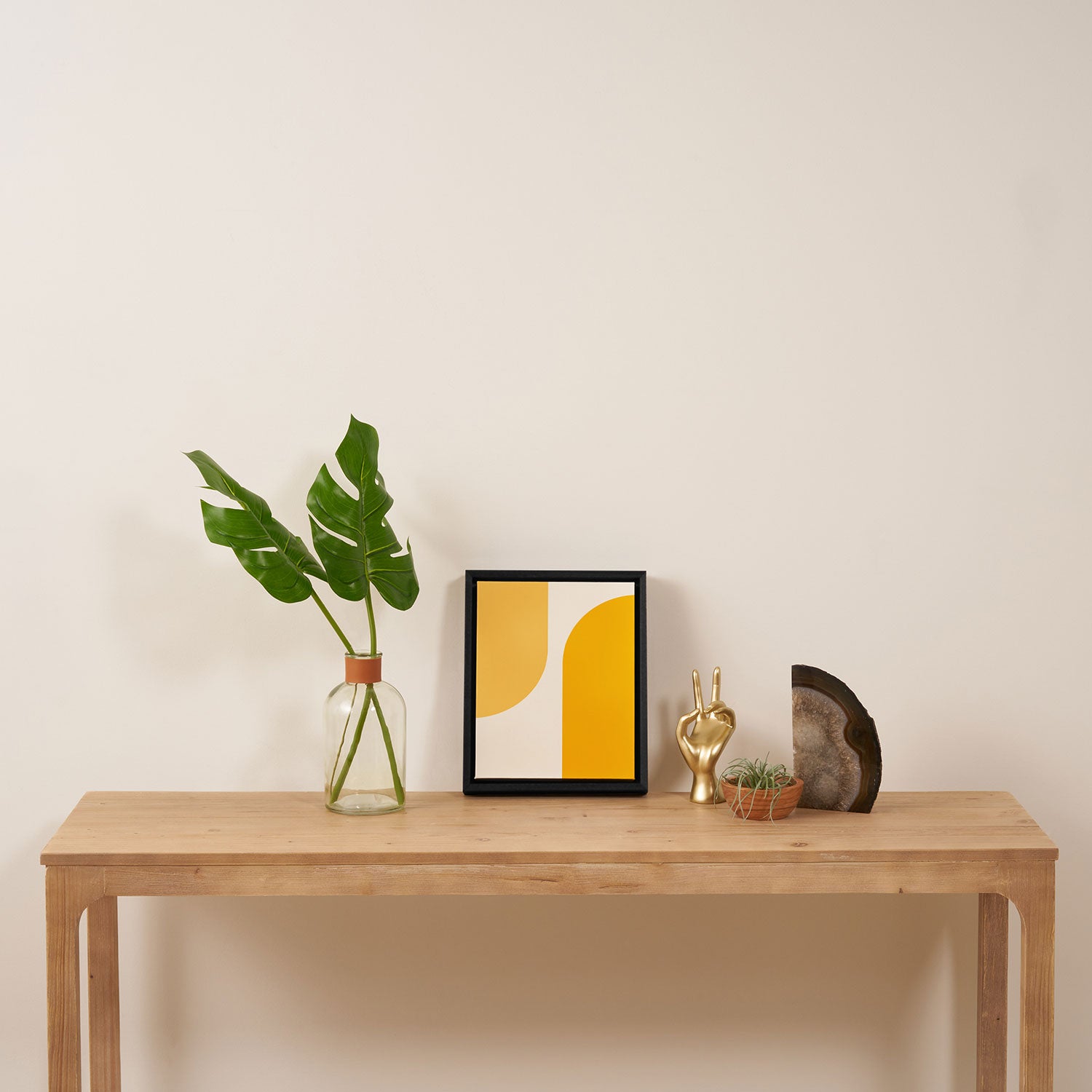 Modern Minimal Arch Abstract XLIV Framed Canvas Print Gallery Image 4