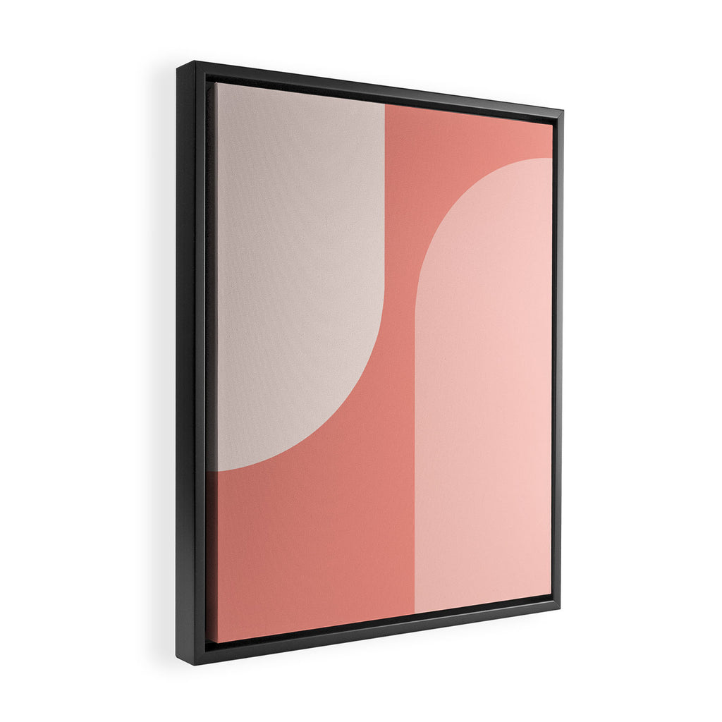 Modern Minimal Arch Abstract XLVI Framed Canvas Print Gallery Image 2