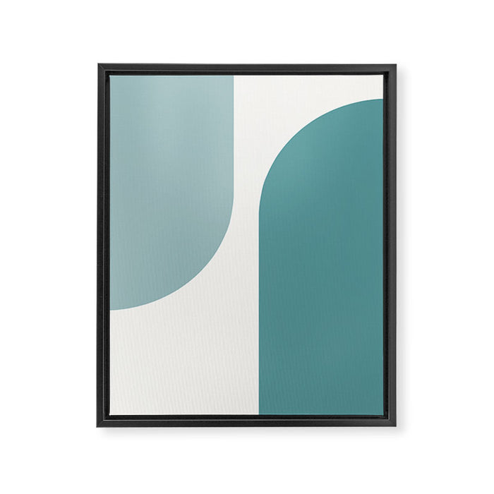 Modern Minimal Arch Abstract XX Framed Canvas Print Gallery Image 1