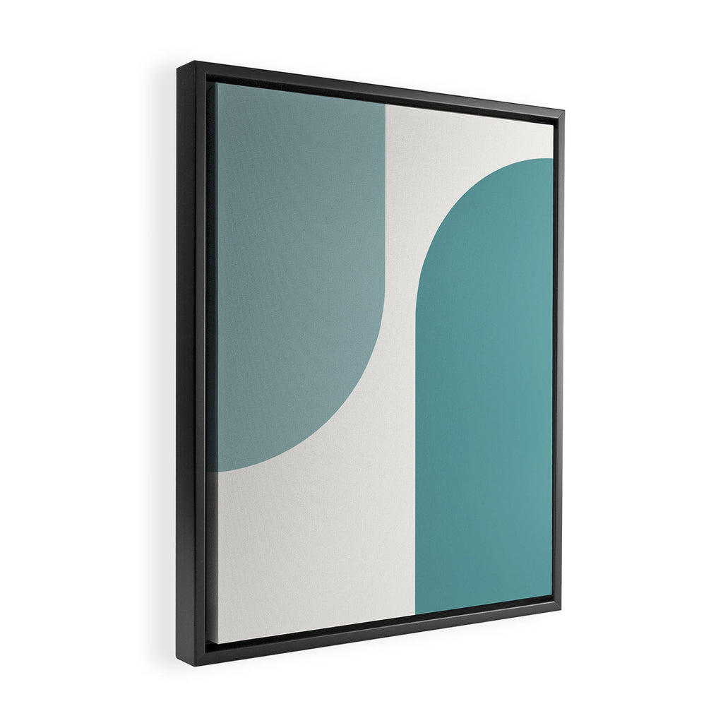 Modern Minimal Arch Abstract XX Framed Canvas Print Gallery Image 2