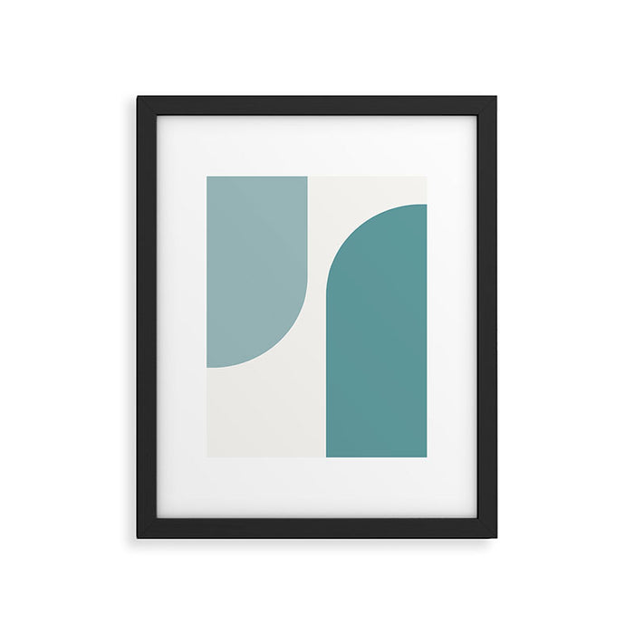 Modern Minimal Arch Abstract XX Framed Art Print Gallery Image 1