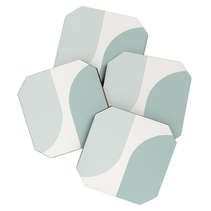 Modern Minimal Arch Abstract XXXV Coaster Gallery Image 1