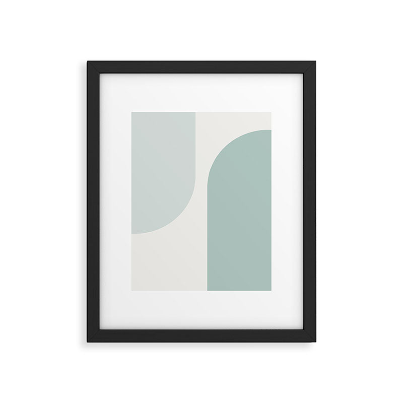 Modern Minimal Arch Abstract XXXV Framed Art Print Gallery Image 5