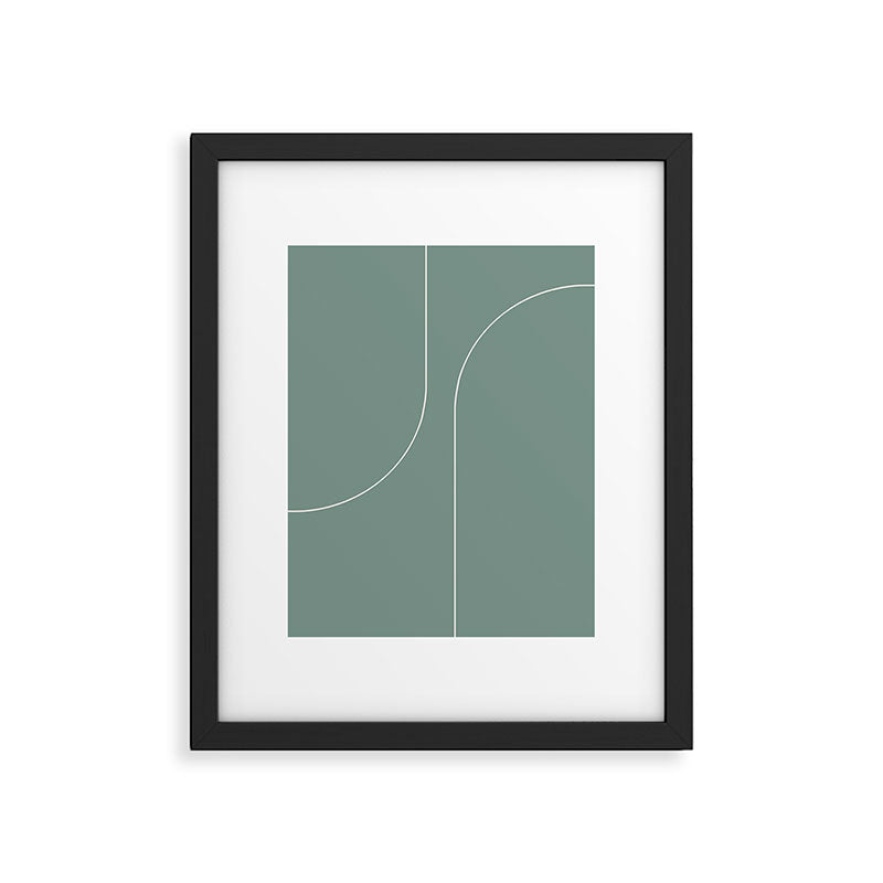 Modern Minimal Line Abstract XXIV Framed Art Print Gallery Image 5