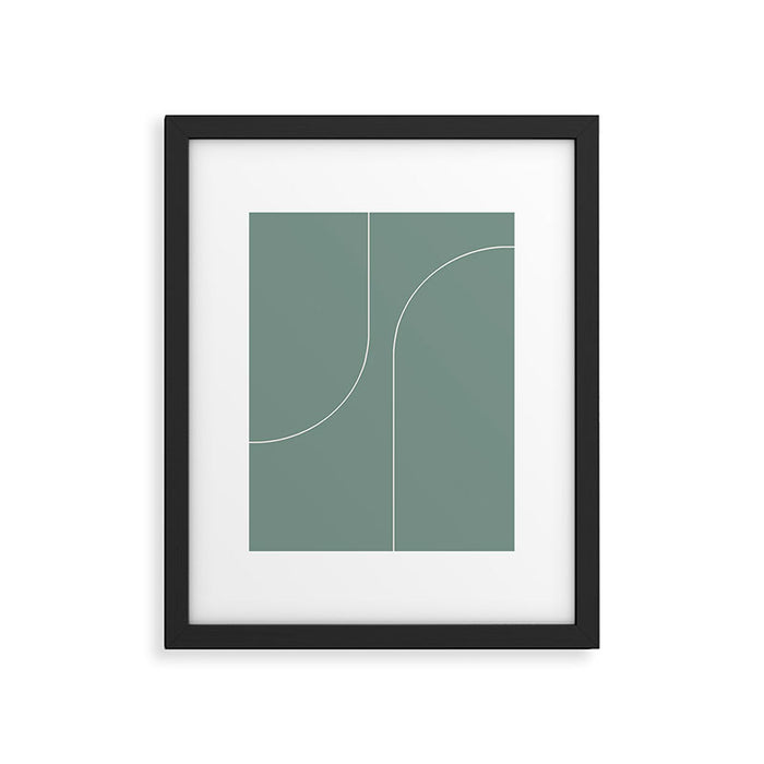 Modern Minimal Line Abstract XXIV Framed Art Print Gallery Image 1