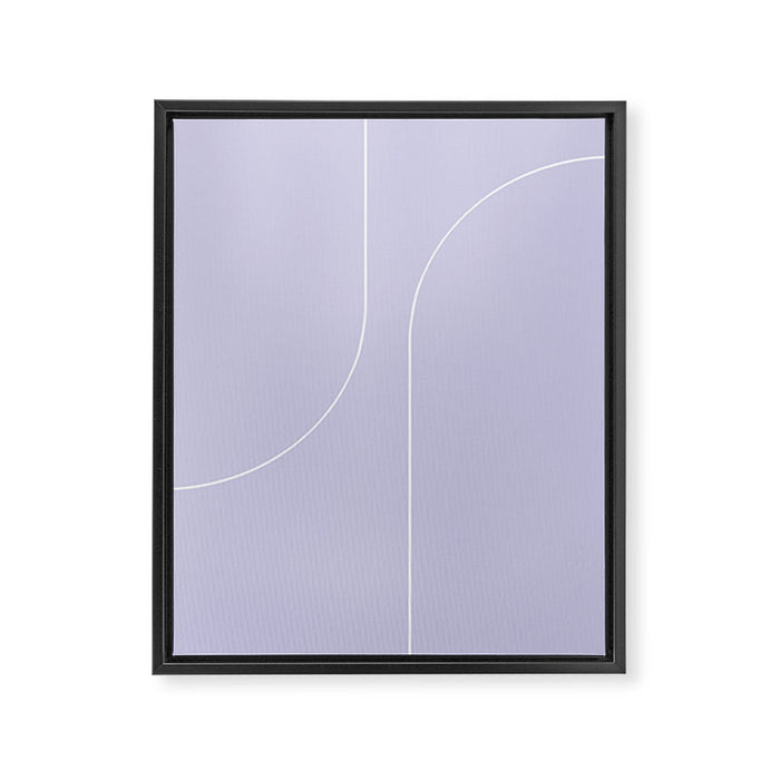 Modern Minimal Line Abstract V Framed Canvas Print Gallery Image 1