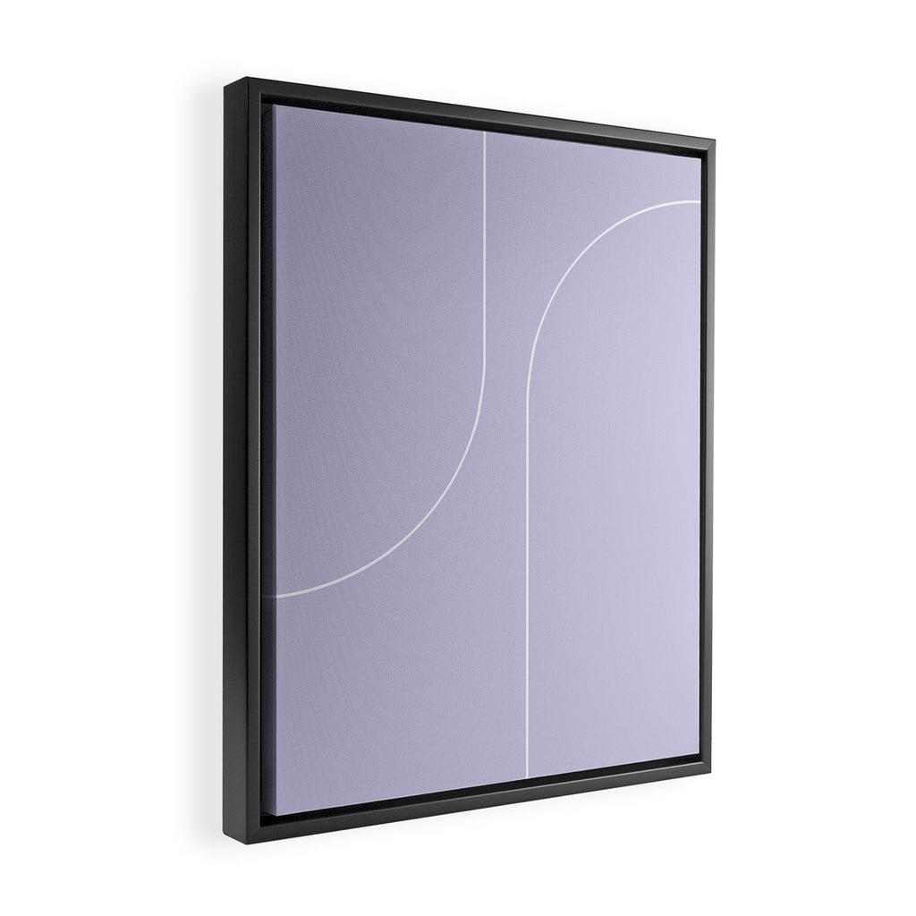 Modern Minimal Line Abstract V Framed Canvas Print Gallery Image 2