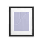 Modern Minimal Line Abstract V Framed Art Print Gallery Image 5