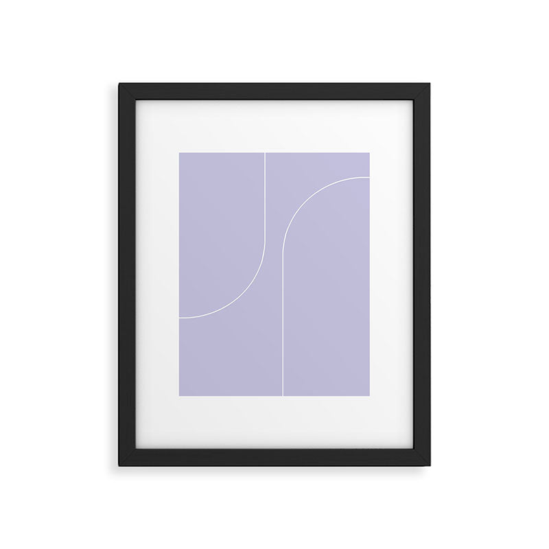 Modern Minimal Line Abstract V Framed Art Print Gallery Image 5