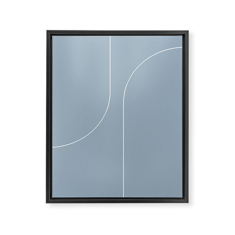 Modern Minimal Line Abstract XIII Framed Canvas Print Gallery Image 6