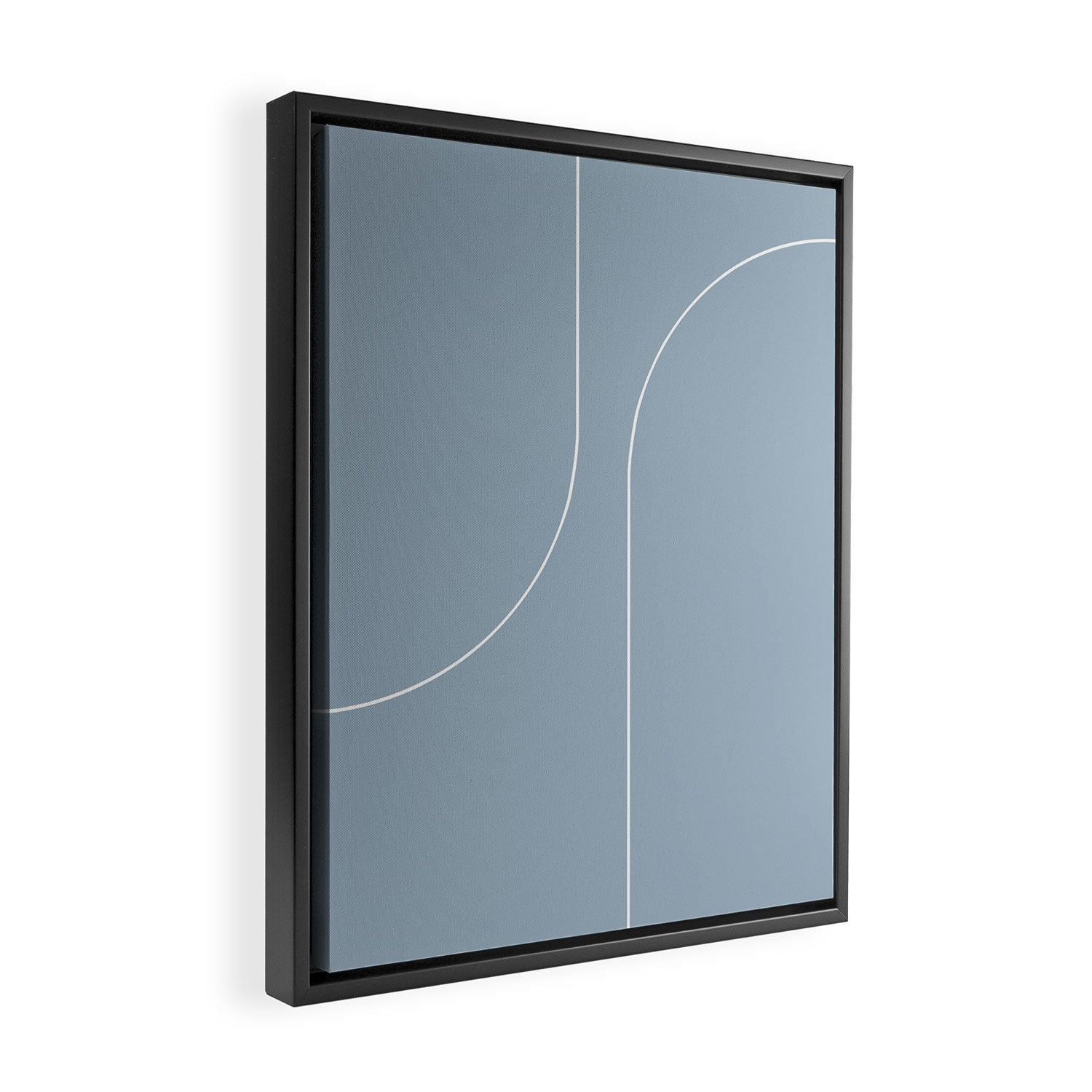 Modern Minimal Line Abstract XIII Framed Canvas Print Gallery Image 2