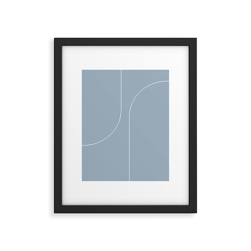 Modern Minimal Line Abstract XIII Framed Art Print Gallery Image 5