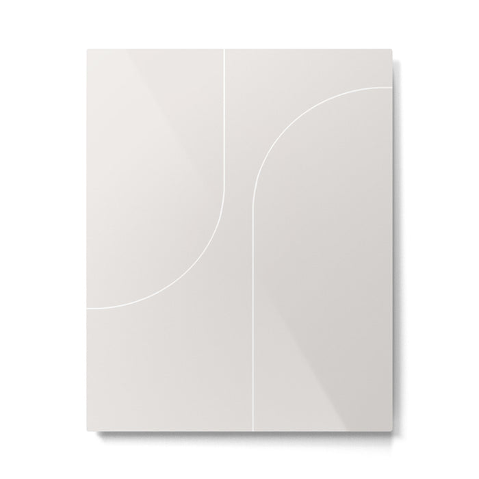 Modern Minimal Line Abstract XLIII Metal Print Gallery Image 1