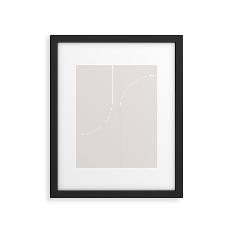 Modern Minimal Line Abstract XLIII Framed Art Print Gallery Image 5