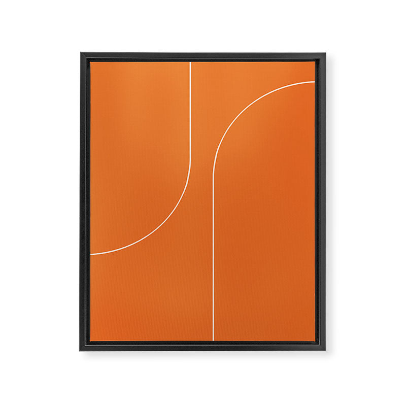 Modern Minimal Line Abstract XXV Framed Canvas Print Gallery Image 6
