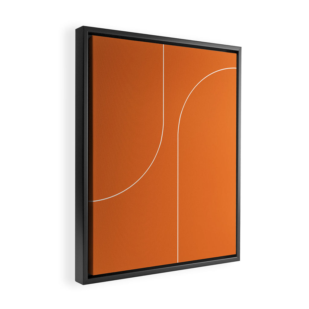 Modern Minimal Line Abstract XXV Framed Canvas Print Gallery Image 2