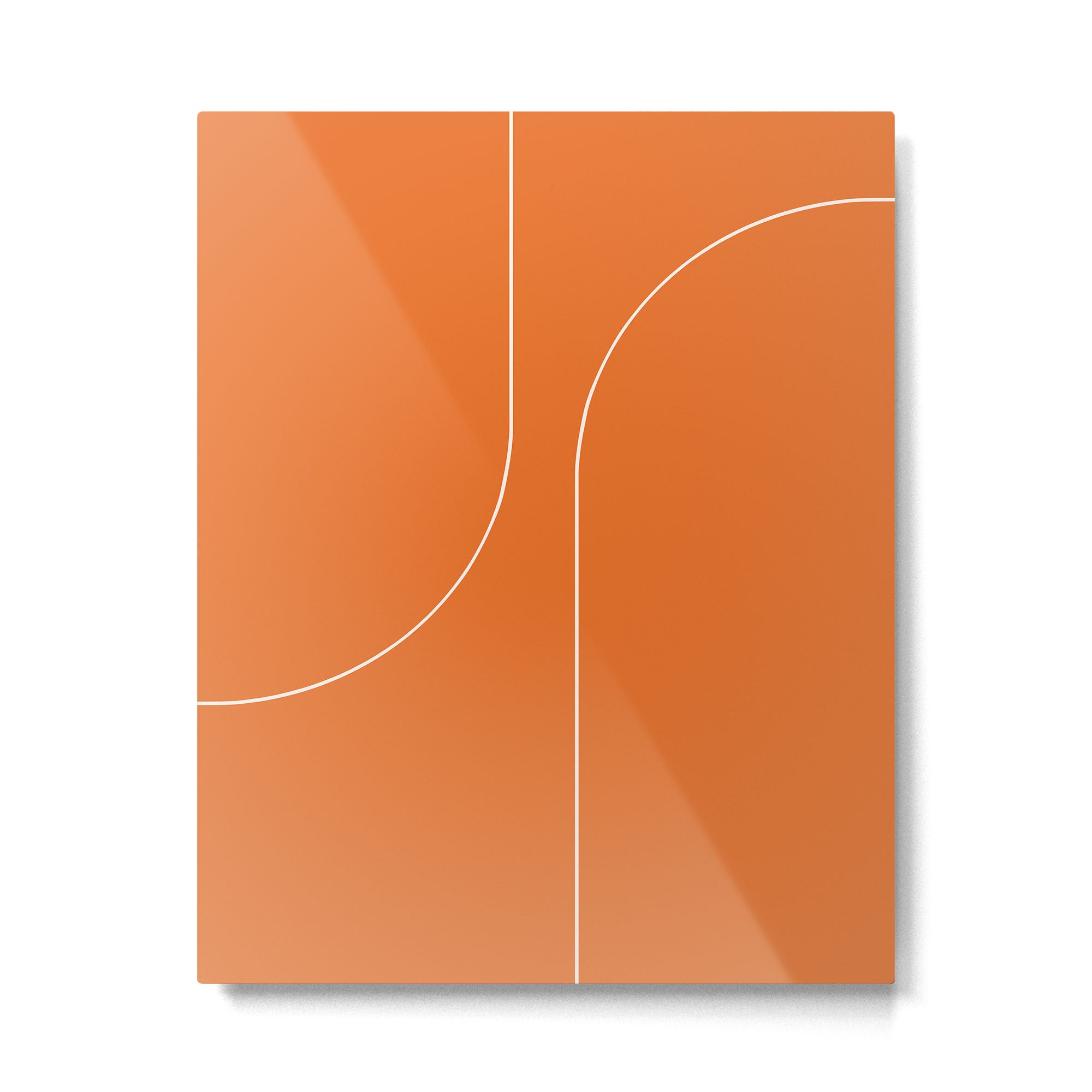 Modern Minimal Line Abstract XXV Metal Print Gallery Image 4