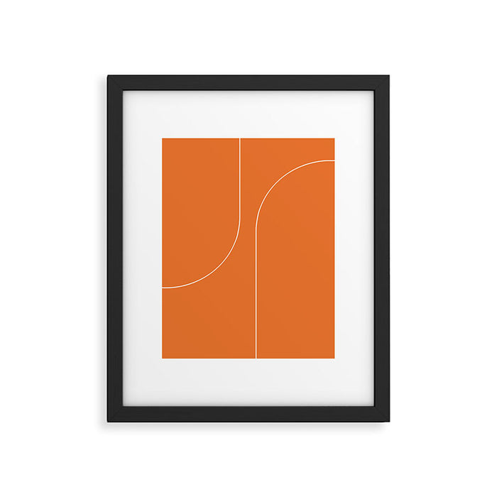 Modern Minimal Line Abstract XXV Framed Art Print Gallery Image 1