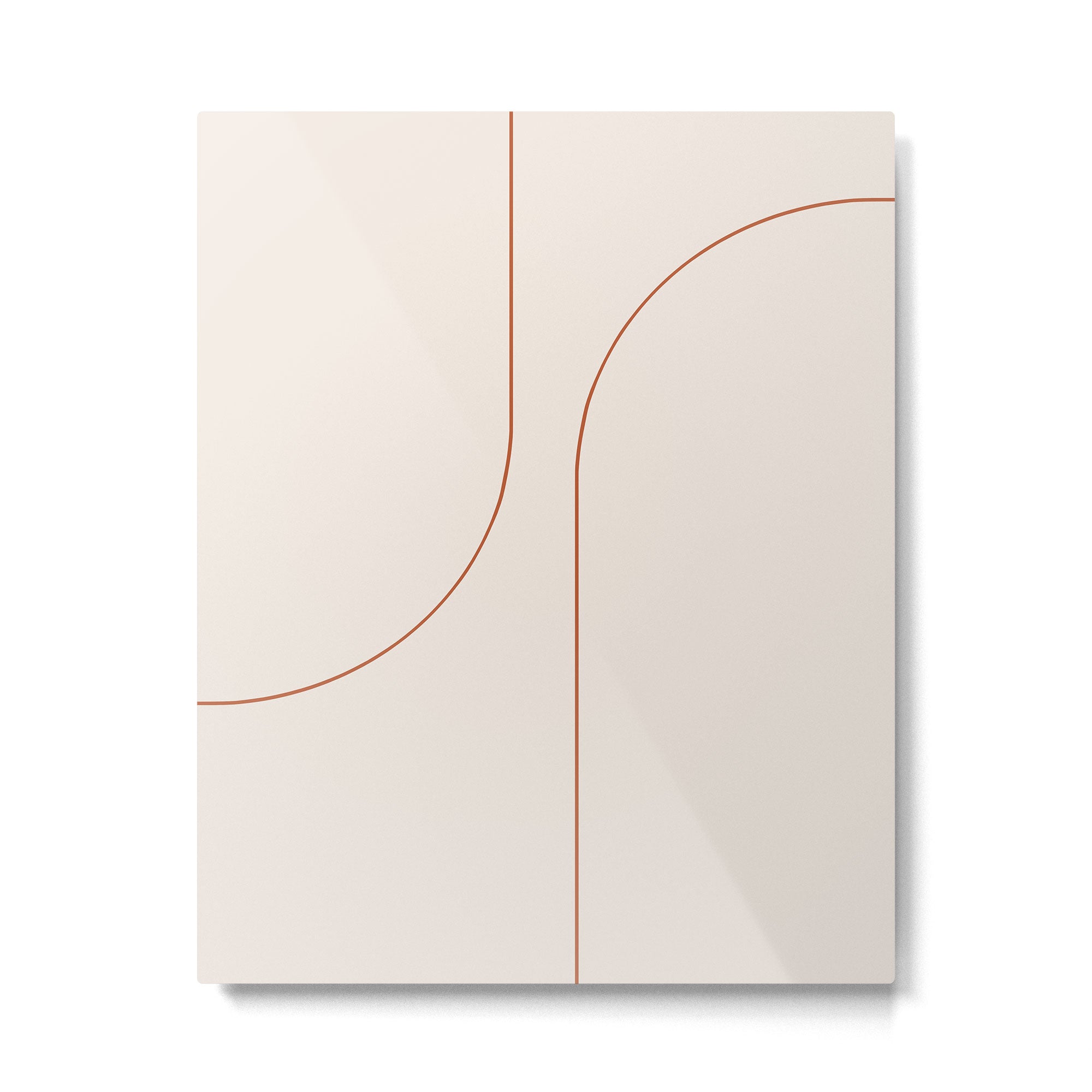 Modern Minimal Line Abstract XXVI Metal Print Gallery Image 4