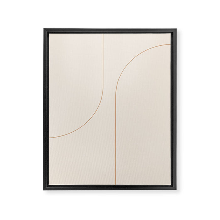 Modern Minimal Line Abstract XXXIII Framed Canvas Print Gallery Image 1