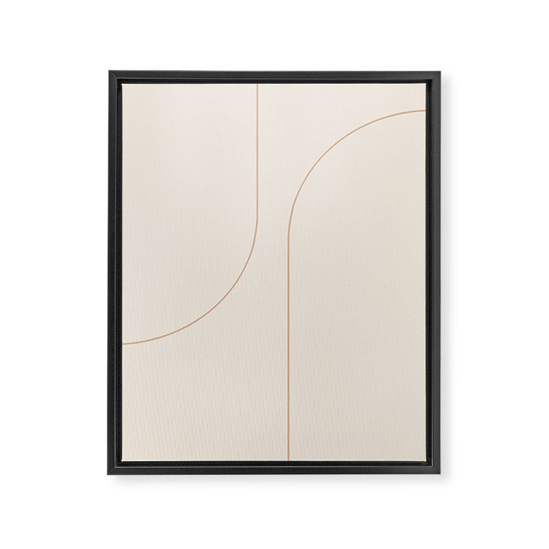 Modern Minimal Line Abstract XXXIII Framed Canvas Print Gallery Image 6
