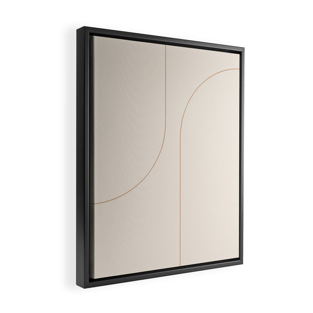 Modern Minimal Line Abstract XXXIII Framed Canvas Print Gallery Image 2