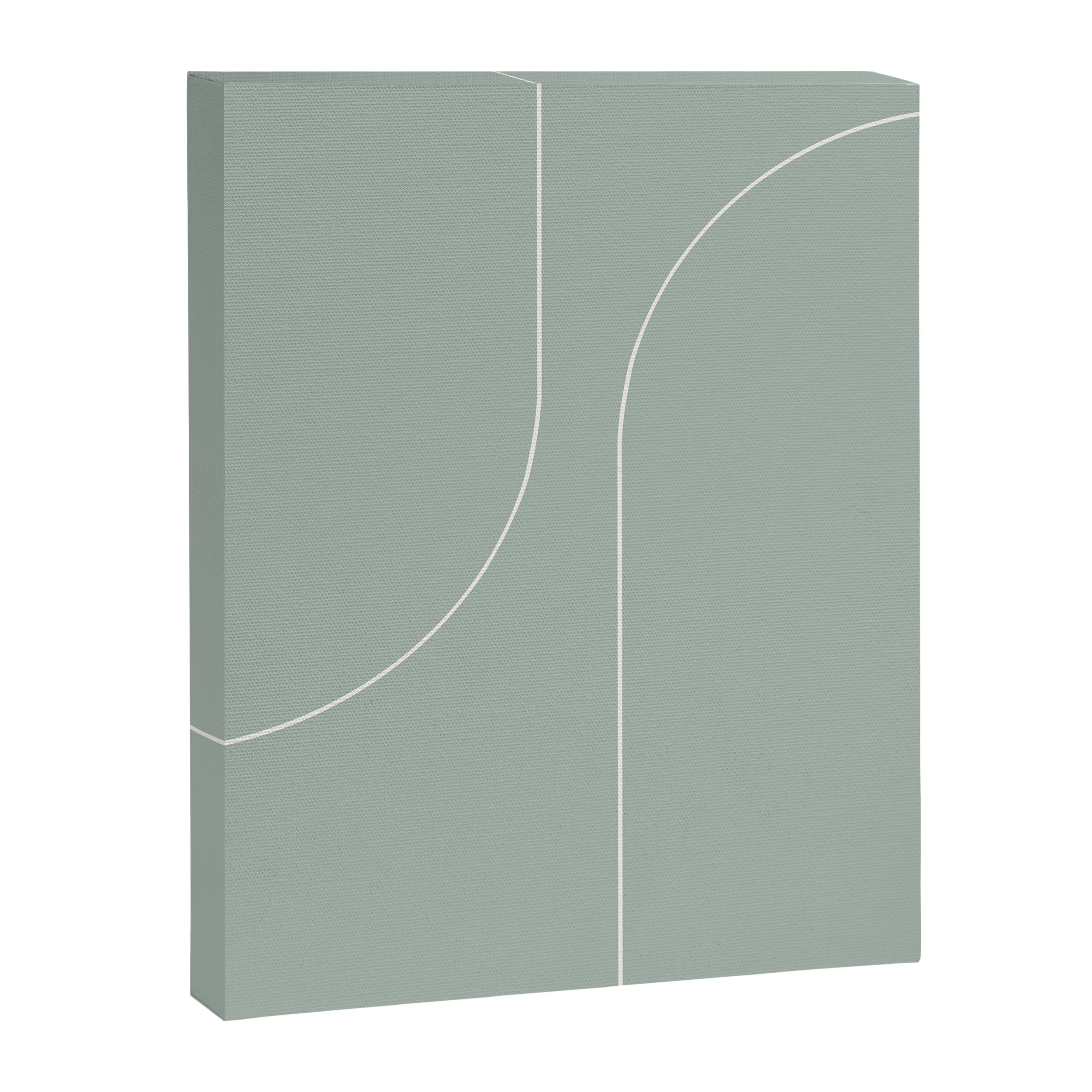 Modern Minimal Line Abstract XXXIX Canvas Print Gallery Image 6