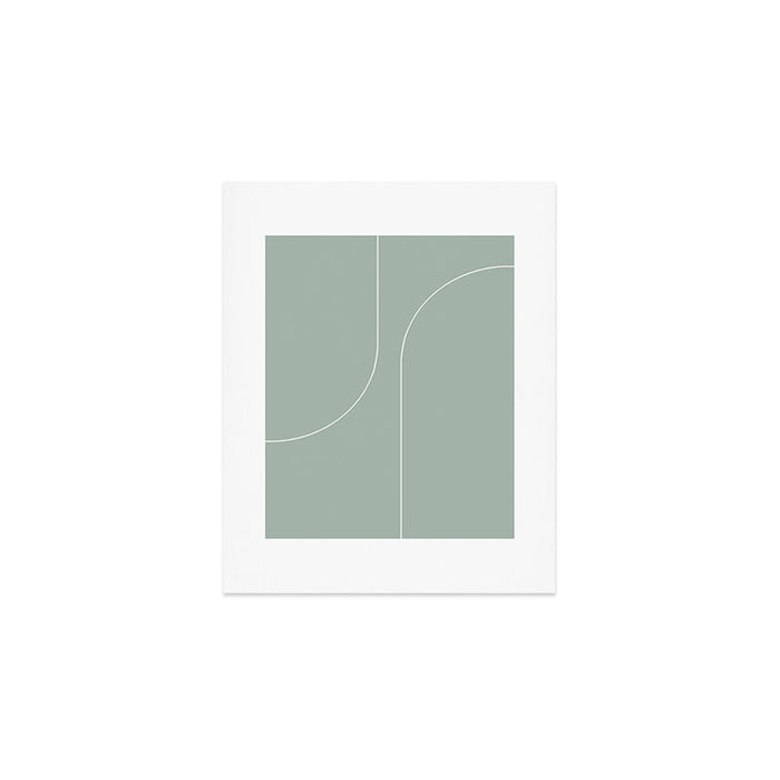 Modern Minimal Line Abstract XXXIX Art Print Gallery Image 1