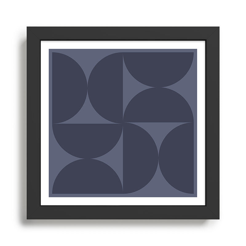 Monochromatic Minimalism - Blue Framed Art Print Gallery Image 1