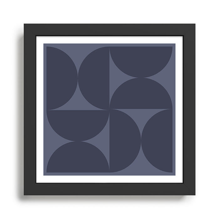Monochromatic Minimalism - Blue Framed Art Print Gallery Image 1