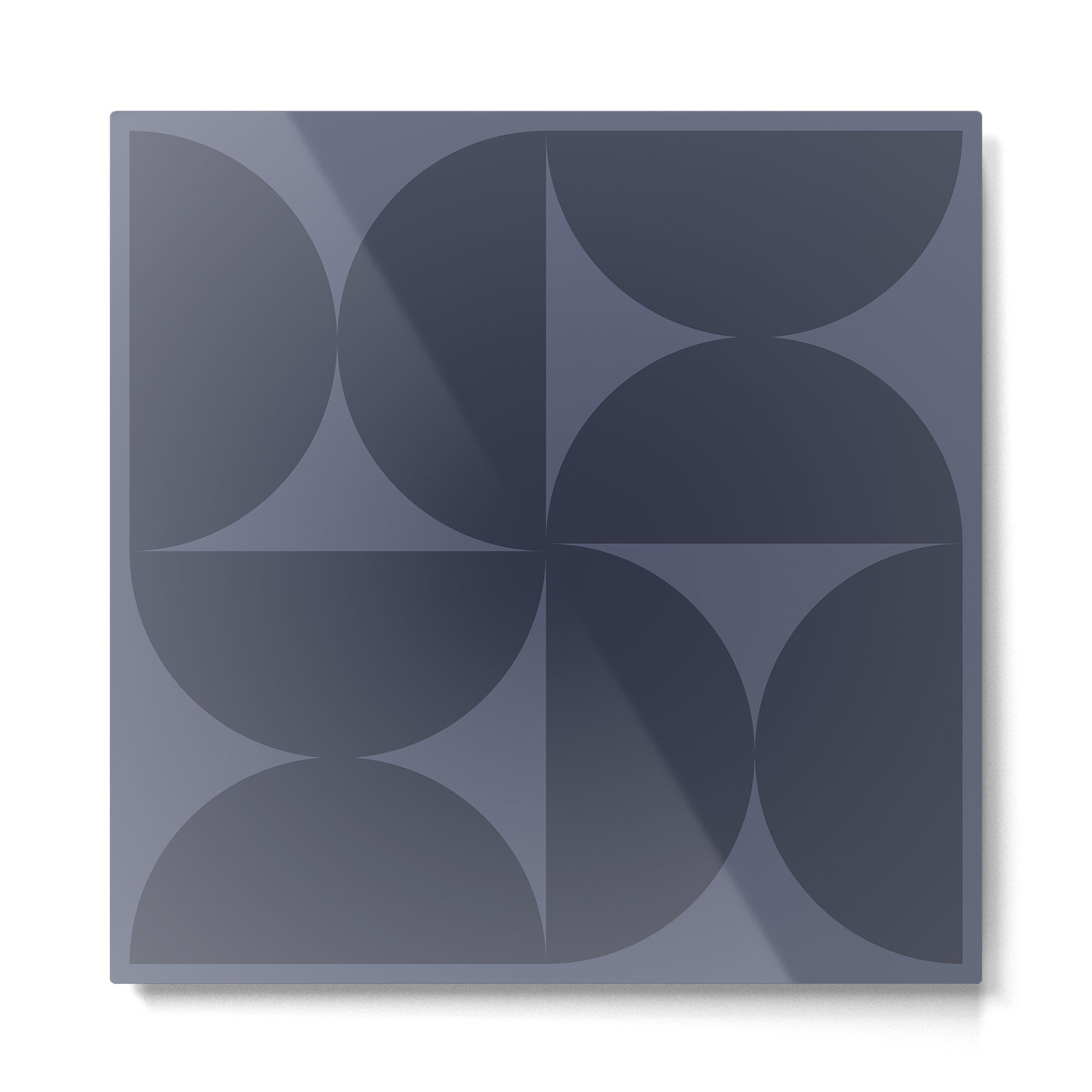 Monochromatic Minimalism - Blue Metal Print Gallery Image 2