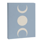 Moon Minimalism - Blue Canvas Print Gallery Image 3