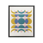 Moon Phases Abstract I Framed Canvas Print Gallery Image 6
