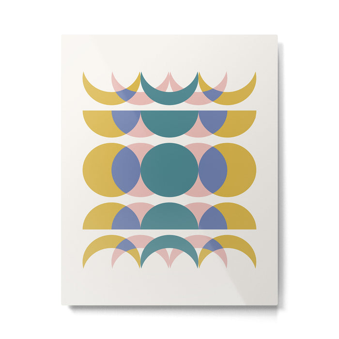 Moon Phases Abstract I Metal Print Gallery Image 1