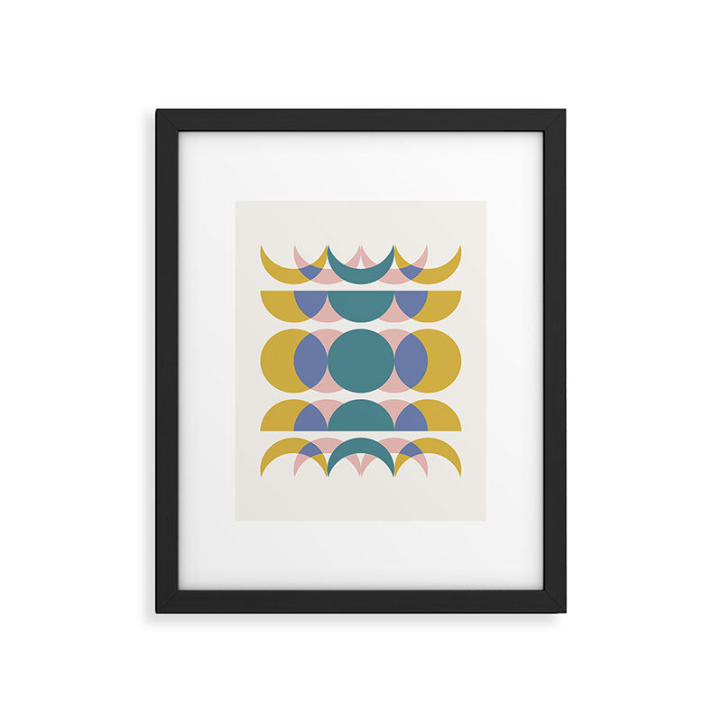 Moon Phases Abstract I Framed Art Print Gallery Image 5
