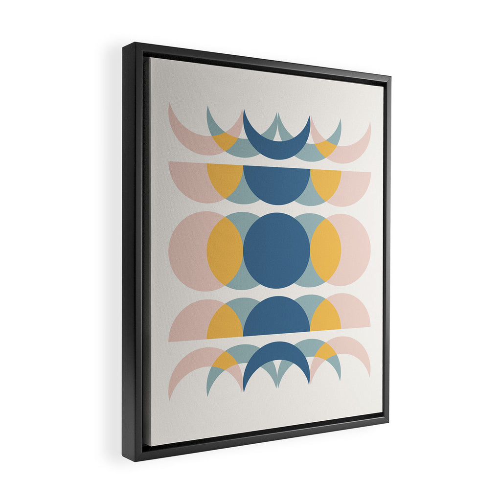 Moon Phases Abstract IV Framed Canvas Print Gallery Image 2